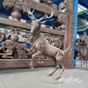 Garden Bronze Deer Statue House Decor for Sale BOKK-999