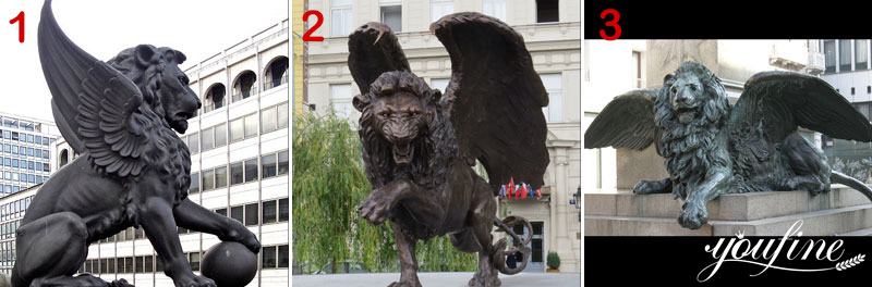 Outdoor Bronze Lion Statues Scenic Area Art Decor for Sale BOKK-680 - Bronze Lion Statues - 3