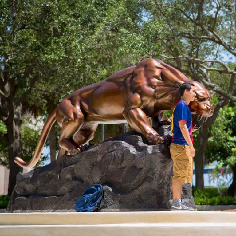 bronze-panther-sculpture