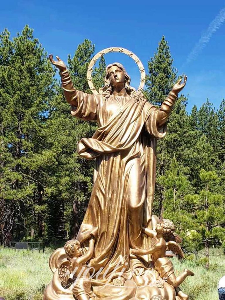 bronze-religious-statues-15feet-high-Our-Lady-of-Assumption-YouFine Sculpture