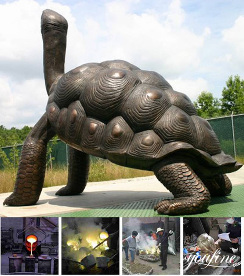 Giant Bronze Tortoise Statue Sea Garden Decor for Sale BOKK-387 - Other Animal sculptures - 2