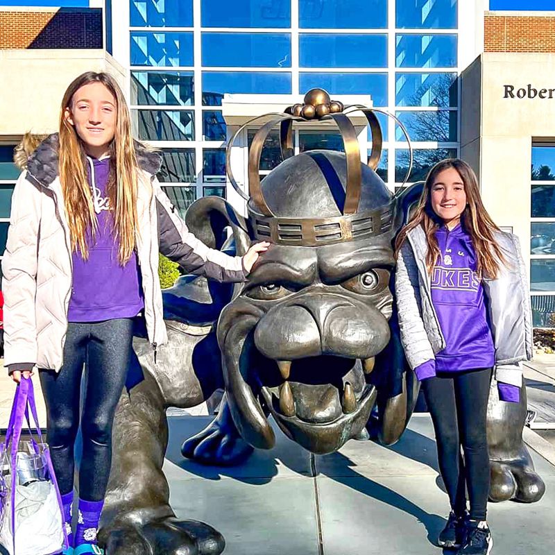 large Duke dog statue