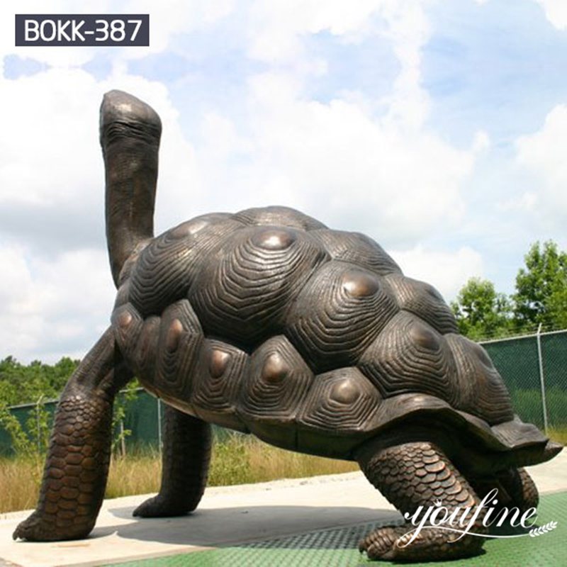 large tortoise statue