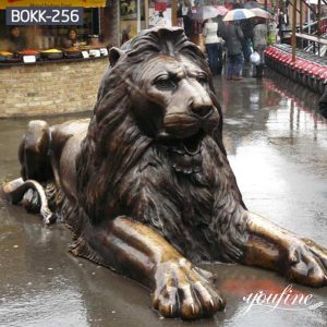 Life-Size Outdoor Bronze Lion Statues Garden Decor for Sale BOKK-256