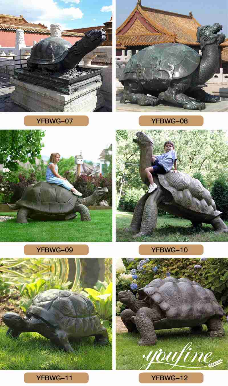 Giant Bronze Tortoise Statue Sea Garden Decor for Sale BOKK-387 - Other Animal sculptures - 3