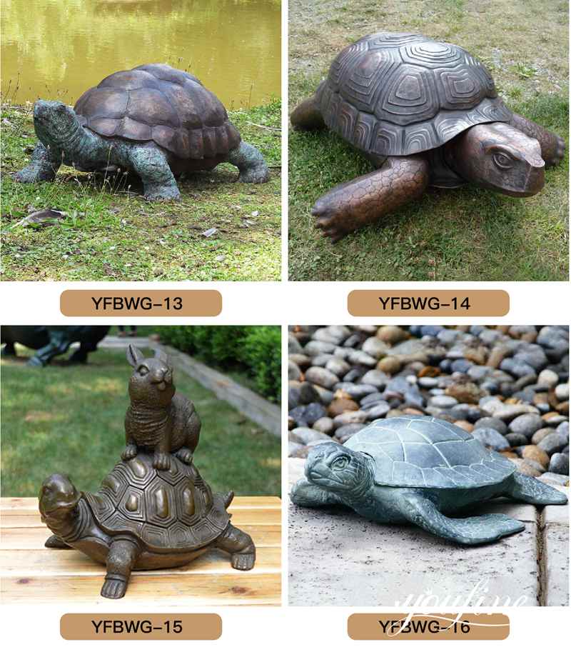 turtle sculptures