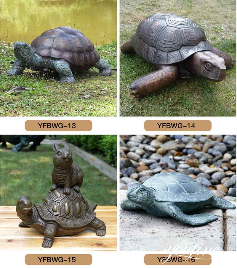 Giant Bronze Tortoise Statue Sea Garden Decor for Sale BOKK-387 - Other Animal sculptures - 4