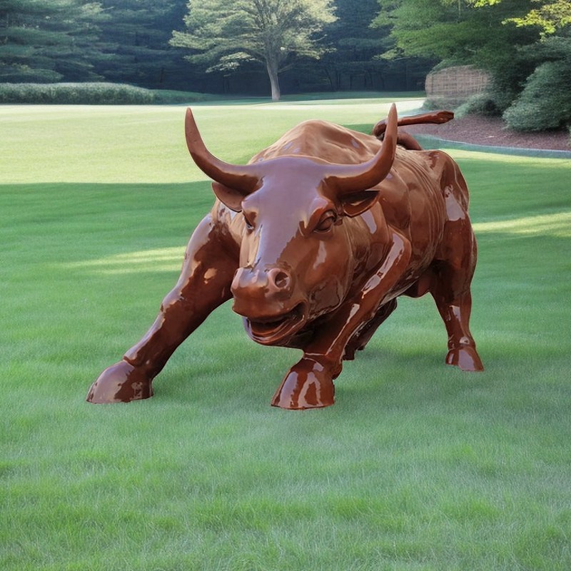 bronze wall street bull statue for sale YouFine Sculpture