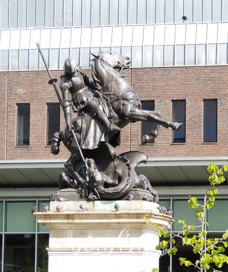 Bronze statue st george and the dragon-YouFine Sculpture