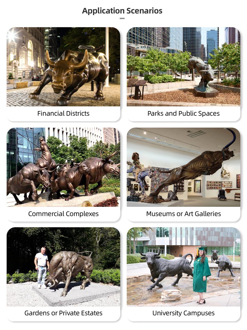 Large Bull Statue for Sale BOKK-352 - Bronze Bull Sculpture - 6