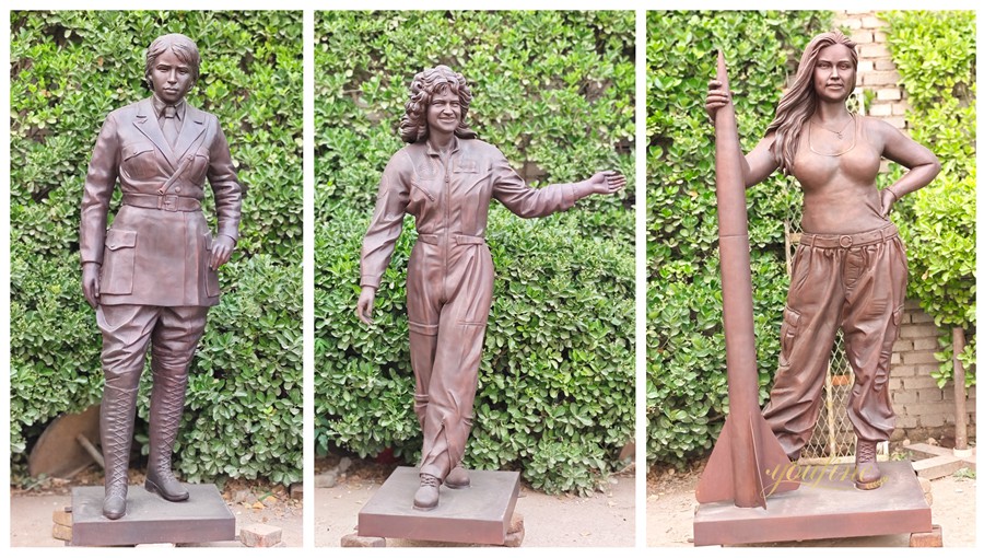YouFine Bronze Gallery Custom Bronze Sculpture Aerospace Worker (Completed)