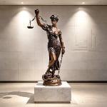Goddess of Justice Statue for Law School Library Foyer