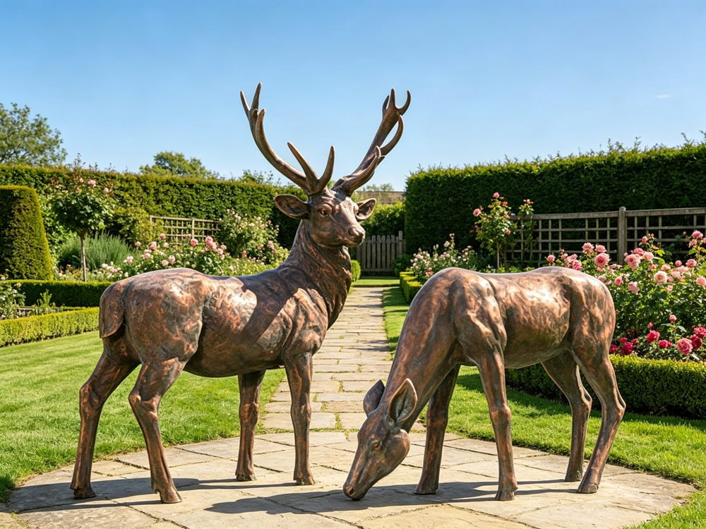 Metal Deer Statue for garden