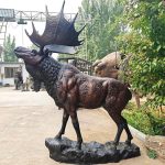 large Moose outdoor Garden Statue