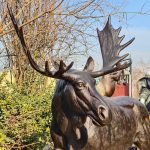 Moose Sculpture in factory