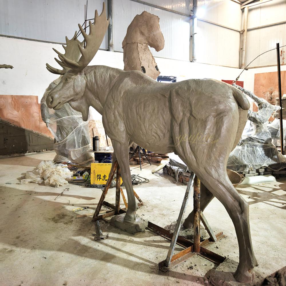 Moose Statue clay model