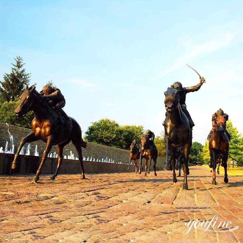 Famous Bronze Horse Sculpture Racecourse Decoration BOK1-030 - Bronze Horse Statues - 4