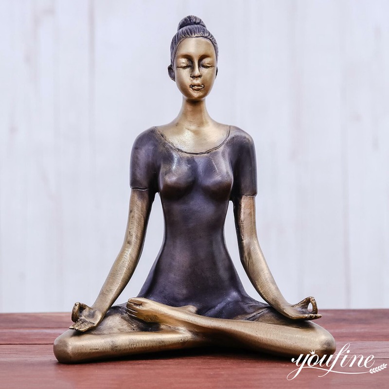 Indoor Bronze Yoga Sculpture Hot Art Decor Supplier BOK1-046 - Bronze Figure Sculpture - 1