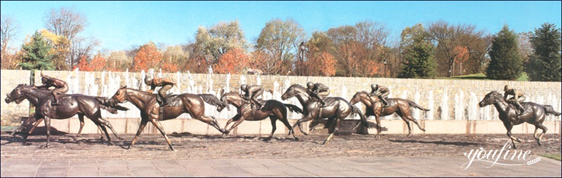 Famous Bronze Horse Sculpture Racecourse Decoration BOK1-030 - Bronze Horse Statues - 3