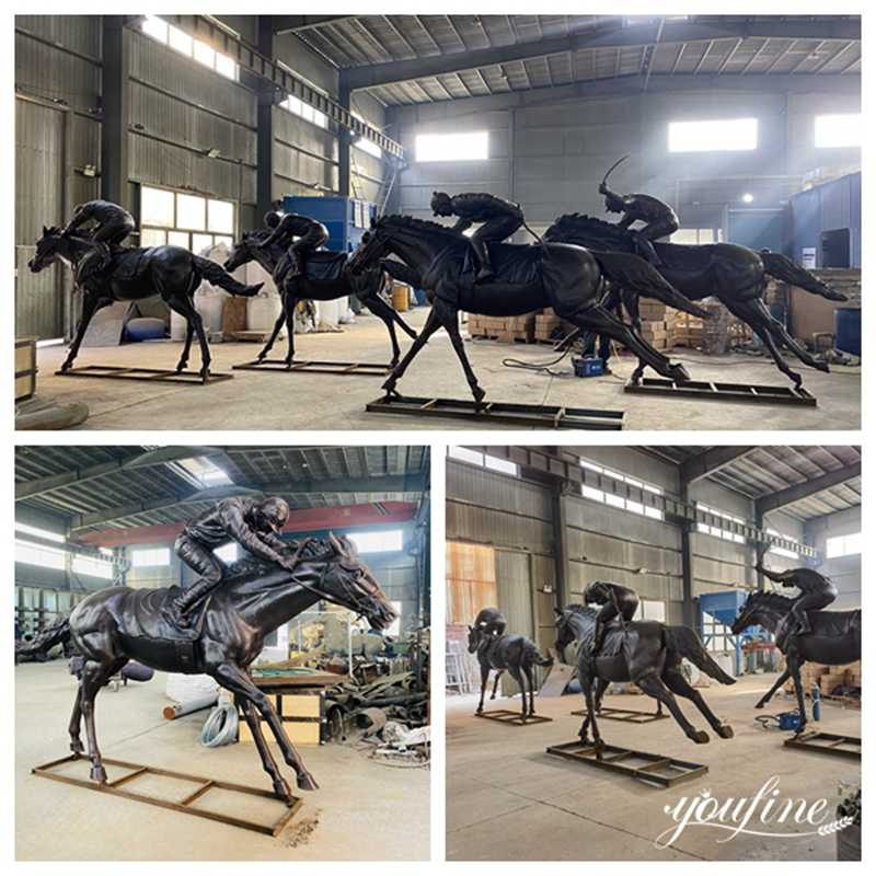 Life-Size Antique Outdoor Horse Sculptures Customized Decor Factory Supplier BOKK-734 - Bronze Horse Statues - 2