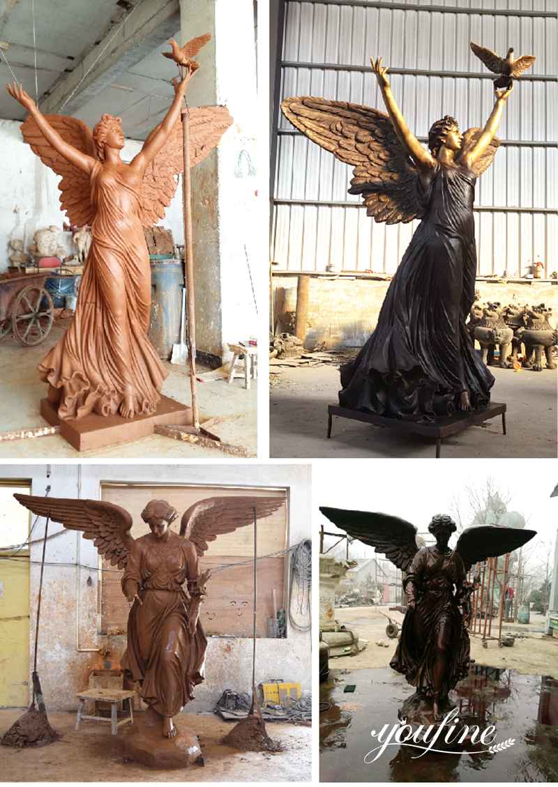 Bronze Large Archangel Michael Statue Church Decor wholesale  BOK1-077 - Bronze Saint Sculpture - 2