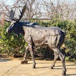 bronze Giant Moose Statue in factory