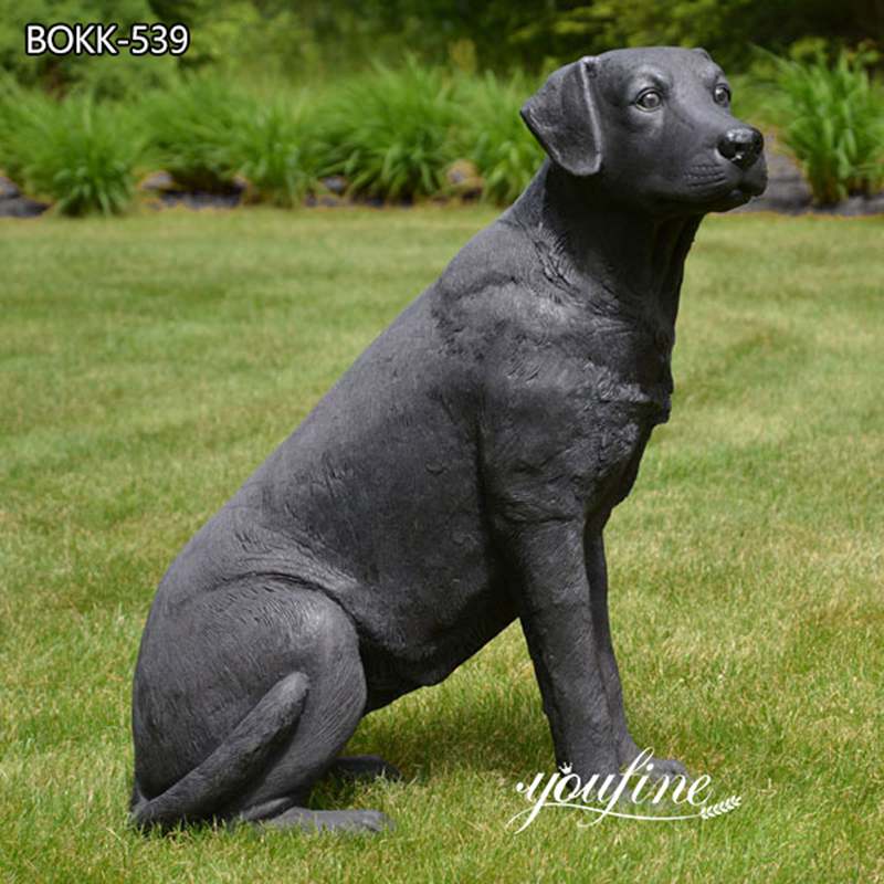 bronze dog statues