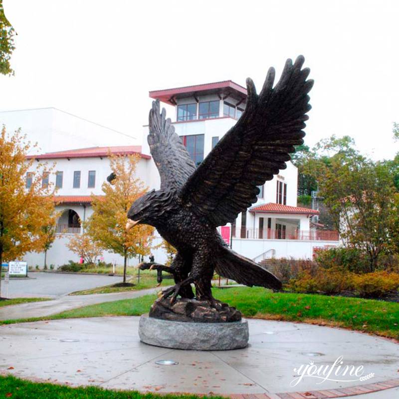 Large life-size Metal Eagle Statue Outdoor Customized Decor Suppliers BOK1-068 - Bronze Eagle Sculpture - 1