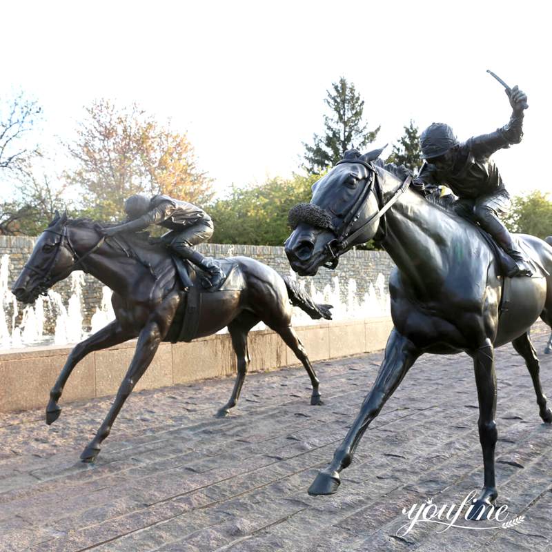 Famous Bronze Horse Sculpture Racecourse Decoration BOK1-030 - Bronze Horse Statues - 2