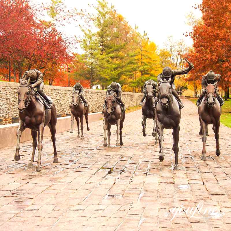 Famous Bronze Horse Sculpture Racecourse Decoration BOK1-030 - Bronze Horse Statues - 5