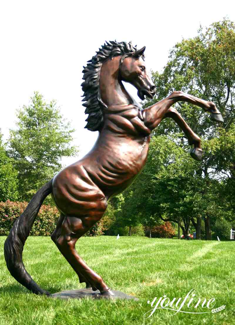 Bronze Outdoor Horse Sculptures Life-Size Antique Decor Factory Supply BOKK-236 - Bronze Horse Statues - 1