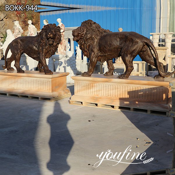 bronze lion statue for sale