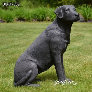 Life-Size Dog Bronze Statue Hot Sale Factory Supply BOKK-539