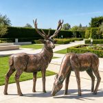 couple Deer Statue for garden