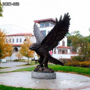 Large life-size Metal Eagle Statue Outdoor Customized Decor Suppliers BOK1-068