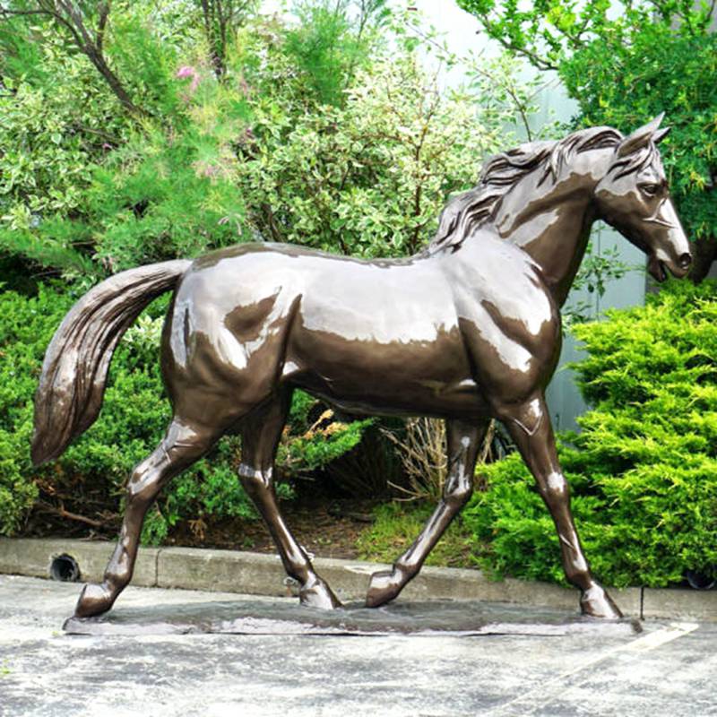 Life Size Outdoor Antique Bronze Horse Sculptures for Sale BOKK-220 - Bronze Animal Sculpture - 5