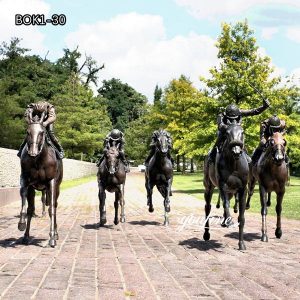 Famous Bronze Horse Sculpture Racecourse Decoration BOK1-030