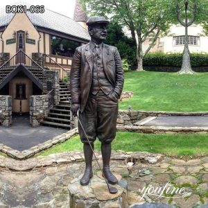Lifesize Standing Bronze Outdoor Golf Statue Sports Figure Decor for Sale BOK1-066