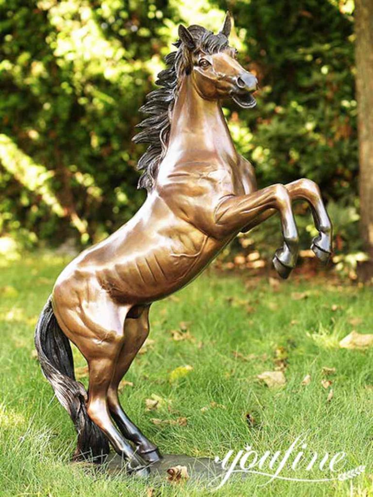 Bronze Outdoor Horse Sculptures Life-Size Antique Decor Factory Supply BOKK-236 - Bronze Horse Statues - 10