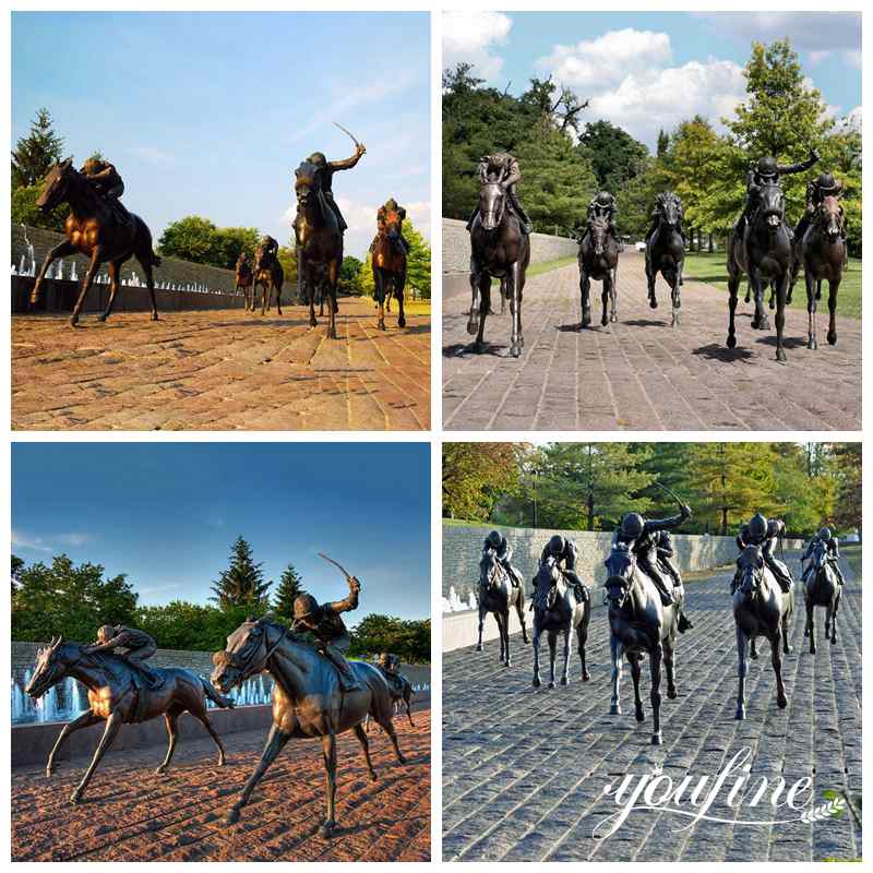 Life-Size Antique Outdoor Horse Sculptures Customized Decor Factory Supplier BOKK-734 - Bronze Horse Statues - 4