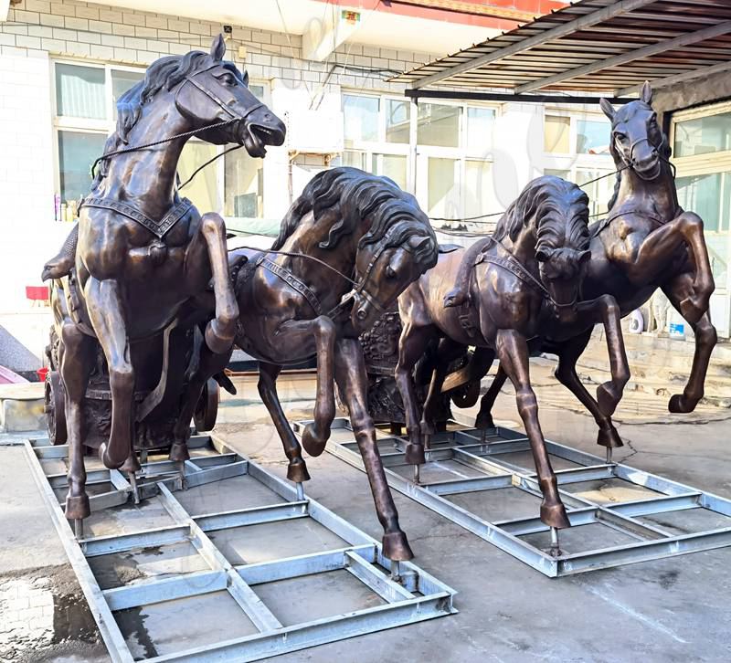 Famous Bronze Queen Boadicea and Her Daughters Statue for Sale BOKK-215 - Bronze Animal Sculpture - 8