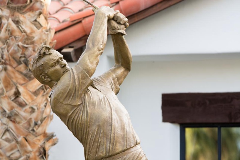 Bronze Outdoor Golf Statue Memorial Famous Golfer Arnold Palmer for Sale BOK1-035 - Bronze Golf Sculpture - 5