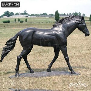 Life-Size Antique Outdoor Horse Sculptures Customized Decor Factory Supplier BOKK-734