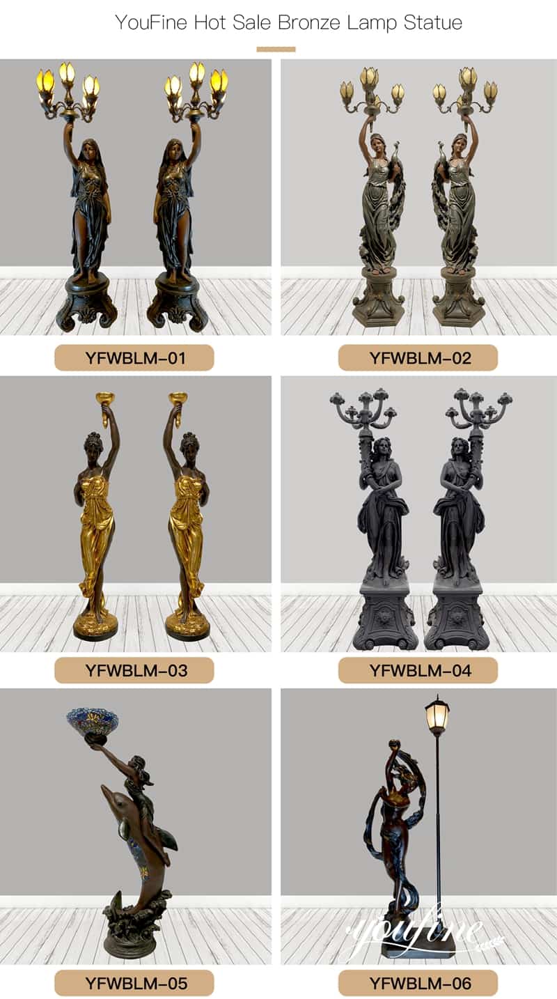 statue lamp