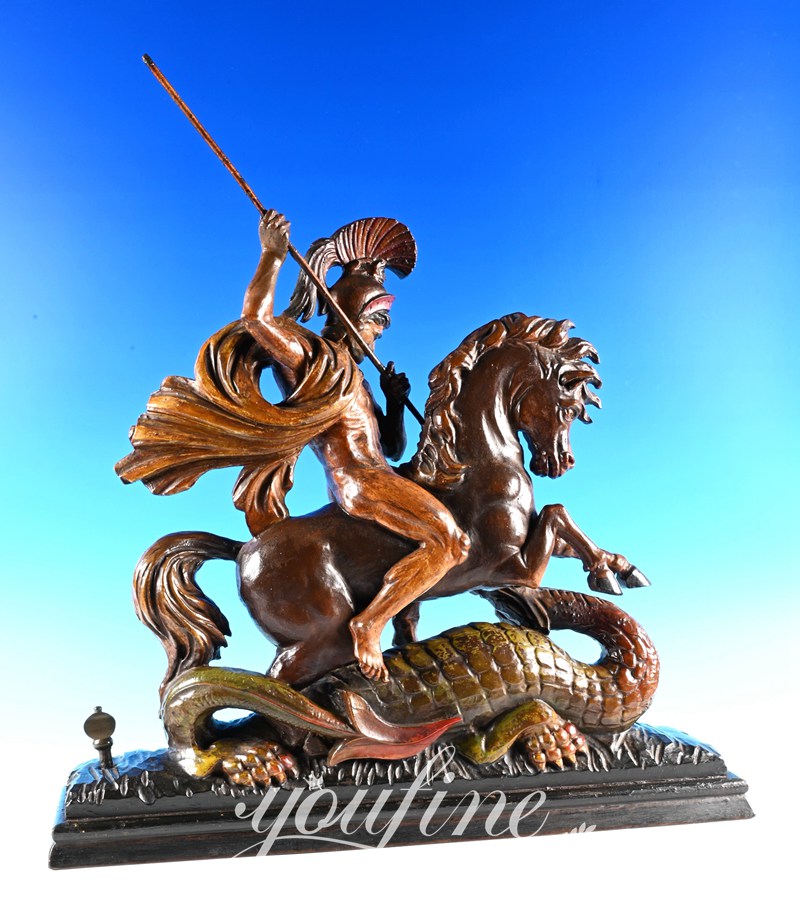 Bronze St. George and Dragon Statue for Outdoor Decor Supplier BOKK-770 - Bronze Classical Sculpture - 14