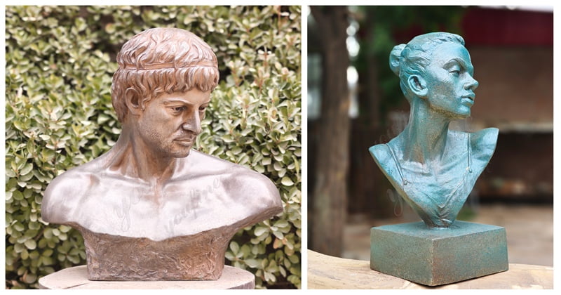 Custom Male and Ballerina Bust bronze Sculptures