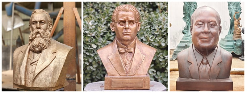 Custom male Bust bronze Sculptures