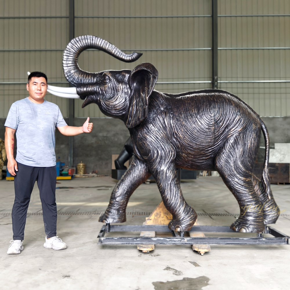 Elephant Water Fountain for Outdoor Pool with our qc manager