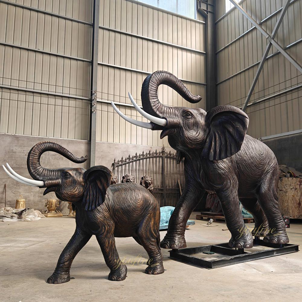 bronze elephant Fountain for Outdoor Pool in our factory
