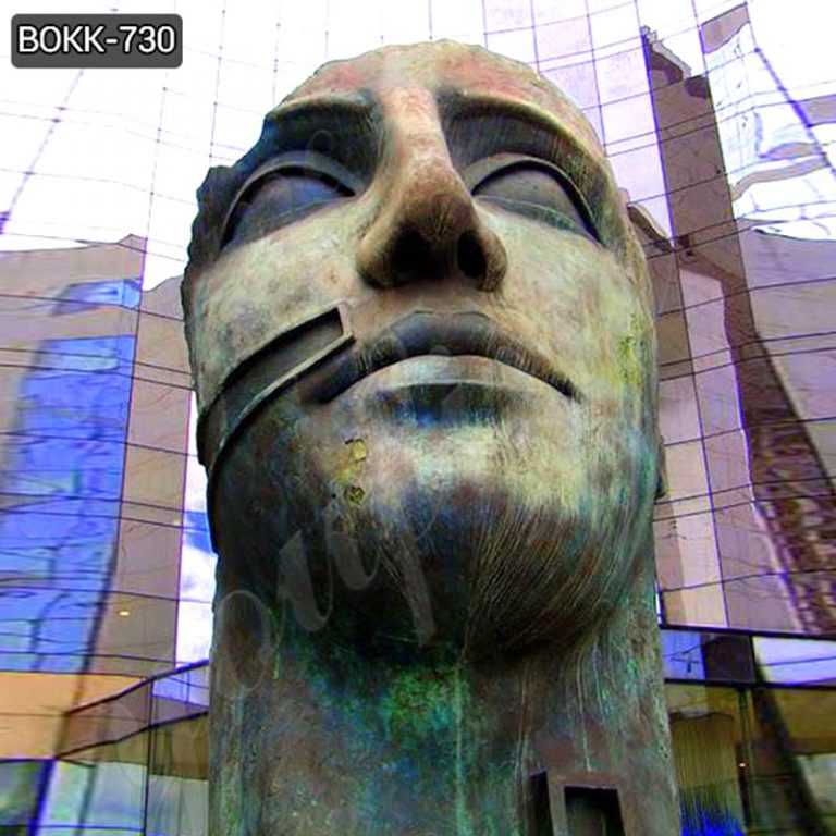 bronze-face-sculpture